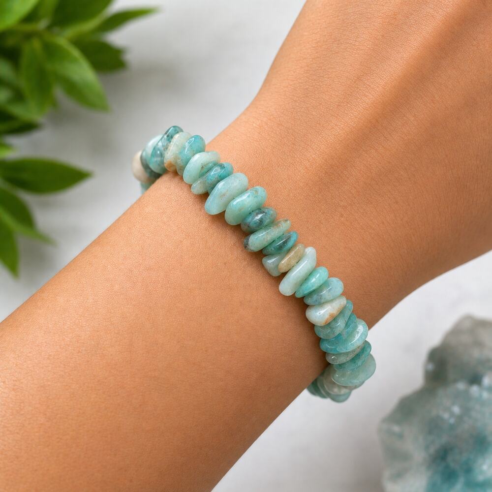 Amazonite Chip Bracelet